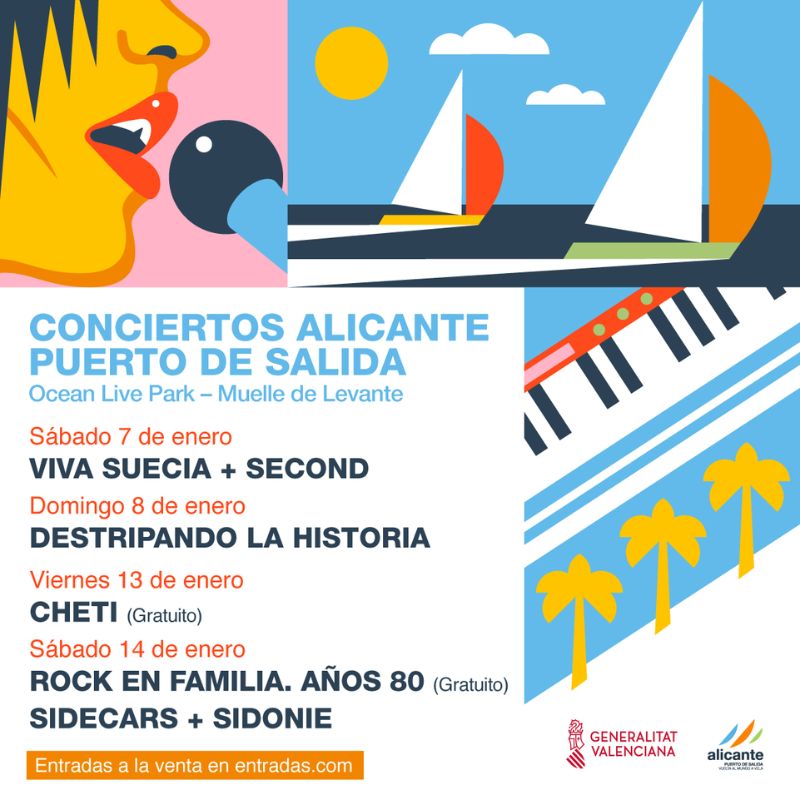 Cartel Concierto Alicante Puerto de Salida