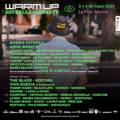 Cartel completo Warm Up Festival 2024