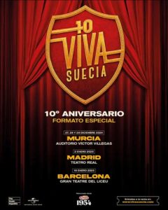 Cartel gira décimo aniversario Viva Suecia