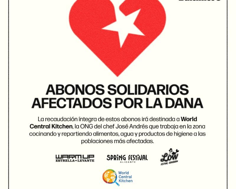 Producciones Baltimore lanza abonos solidarios por la DANA