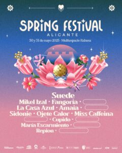 Cartel Spring Festival 2025 con Suede