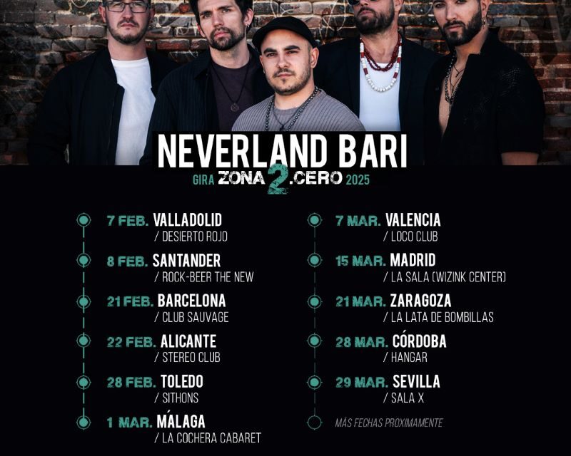 Gira 2025 Neverland Bari