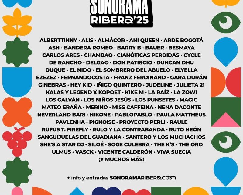 Nuevos nombres en el cartel del Sonarama Ribera 2025