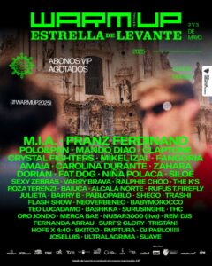 Warm Up Estella de Levante 2025 cartel completo