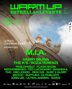 Warm Up Estella de Levante 2025 cartel con MIA