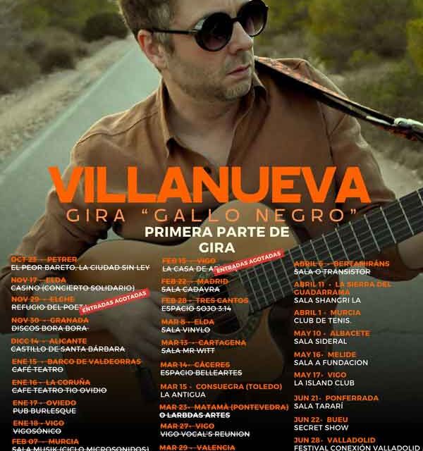 Villanueva consolidado como un artista de culto Gallo Negro