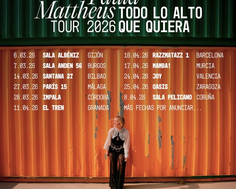 Paula Mattheus gira 2026