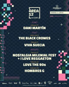 Área 12 epicentro de las grandes giras musicales