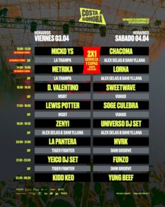 Costa Sonora 2026 arranca esta semana Horarios