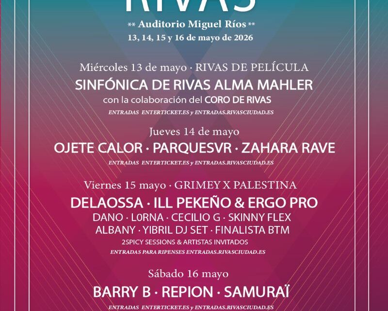 LAS FIESTAS DE RIVAS edición 2026
