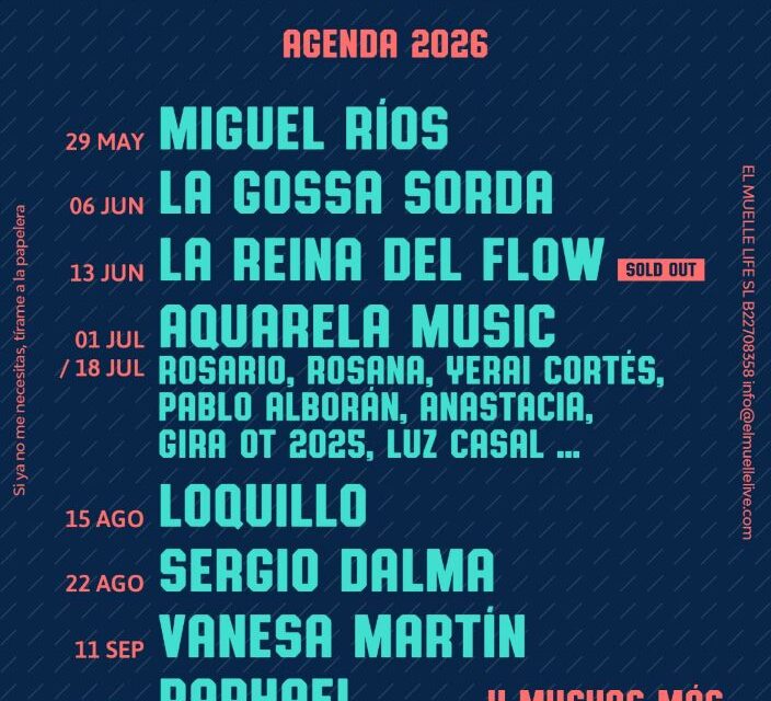 Esta semana Miguel Ríos en El Muelle Live