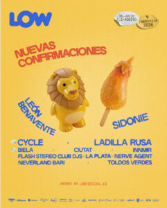 Nuevas 12 confirmaciones de Low Festival 2026