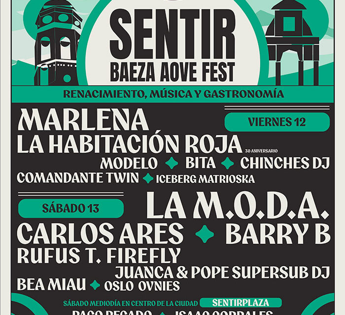 Sentir Baeza 2026 cartel por días