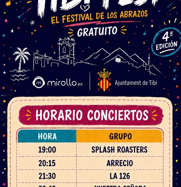 Horarios Tibifest 2026
