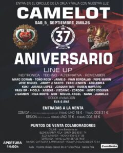 37 ANIVERSARIO CLUB CAMELOT, el mítico club de Santa Pola está de cumple y lo va a celebrar por todo lo alto