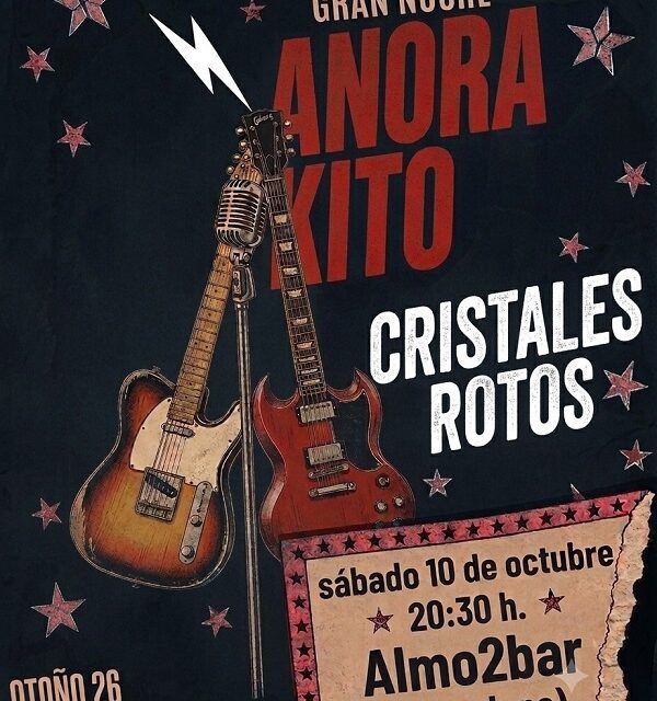 Anora Kito y Cristales rotos este sábado en Almo2bar